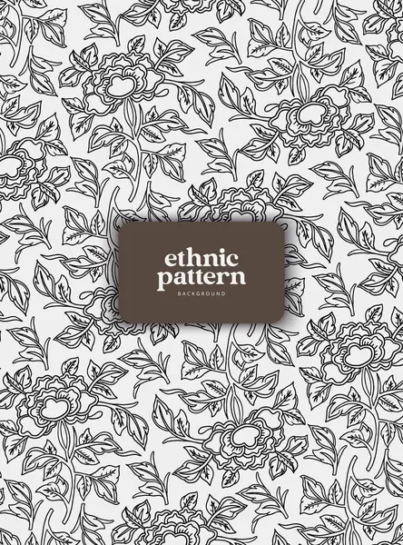 Cava batik tarzında çiçekli klasik desen