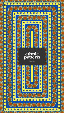 Arka plan için Cava Etnik Deseni