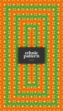 Arka plan için Cava Etnik Deseni