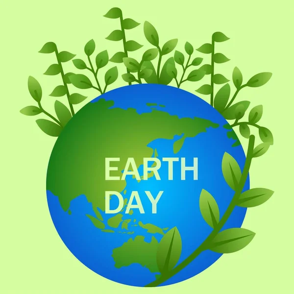 Glücklicher Tag Auf Erden Vektorillustration Des Earth Day Designs Design — Stockvektor