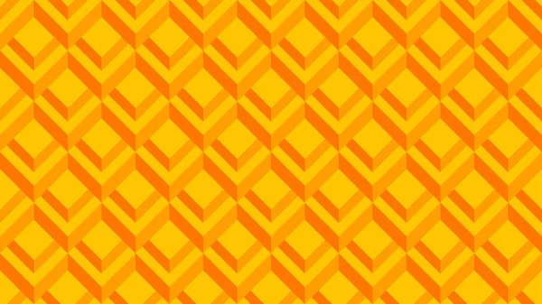 Pattern Optical Illusion Pattern Illusion Block Vector Illustration Orange Square — Stock Vector