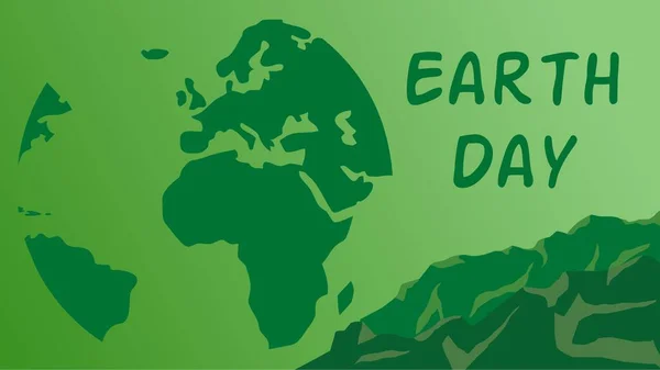 幸せな地球の日 母なる地球の日のベクトル図 お祝いや環境への懸念のための地球の日のデザインの背景 テンプレートとポスターの世界デザインを保存 — ストックベクタ