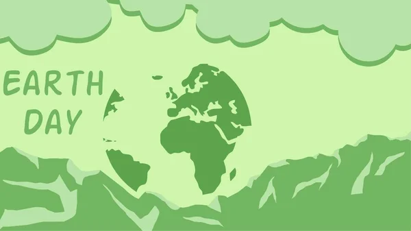 Šťastný Den Země Vektorová Ilustrace Mezinárodního Dne Matek Země Pozadí — Stockový vektor