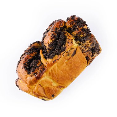 Haşhaş tohumlu ev yapımı tatlı ekmek.