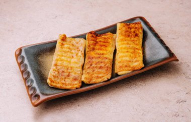 rolled up delicious Crepes stuffed with minced liver and meat