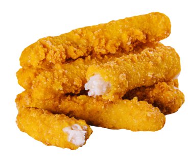 Tavuk nugets beyaz arka planda izole