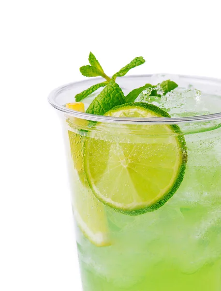 Mojito Cocktail Agli Agrumi Con Lime Menta — Foto Stock
