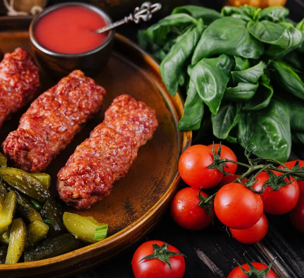 Meat Rolls Mititei Mici Romanian — 스톡 사진