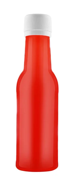 Ketchup Spremere Bottiglia Contenitore Isolato — Foto Stock