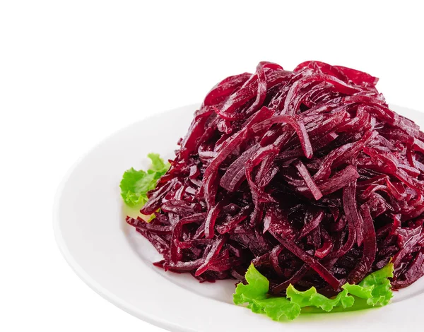 Fresh Grated Beetroot Salad Plate — Stock Photo, Image