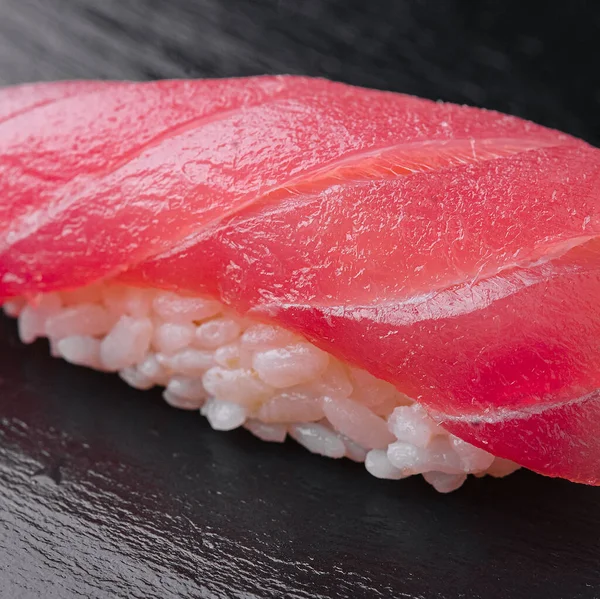 Japanese Nigiri sushi with raw tuna fillet