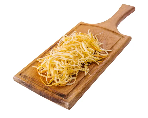 stock image georgian sulguni cheese on wooden cutting board