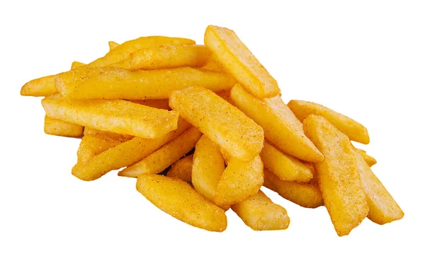 French Fries Potatoes Isolated White Background — Stock Photo, Image