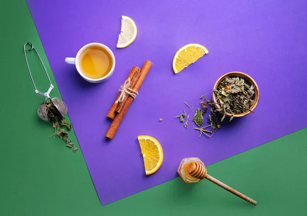 Konzept Des Gesunden Und Schmackhaften Tees — Stockfoto
