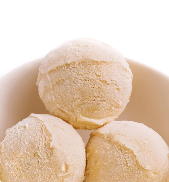 Frozen Vanilla Ice Cream Bowl — Stok fotoğraf