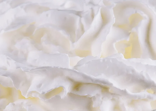 Milkshake Blanc Fond Crème Macro — Photo