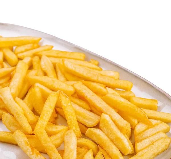 Krispiga Pommes Frites Med Ketchup Redo Att Äta — Stockfoto