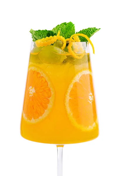Cocktail Clássico Mimosas Verão Com Suco Laranja — Fotografia de Stock