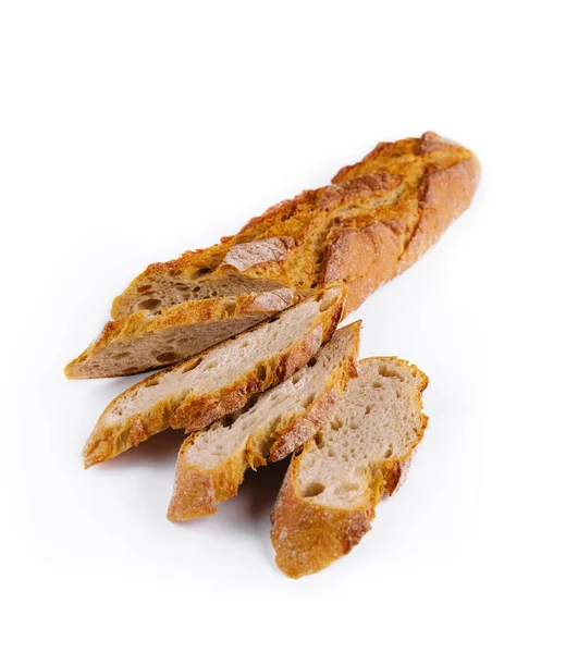 Black Sliced Bread Close White Background — Stock Photo, Image
