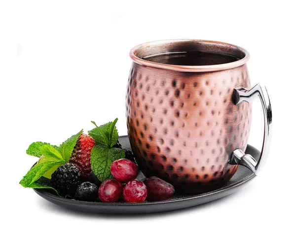 Чай Шиповника Анисом Мятой Ягодами — стоковое фото
