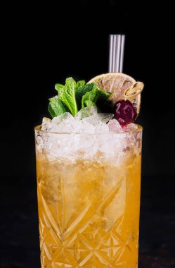 refreshing Mai Tai cocktail with white rum