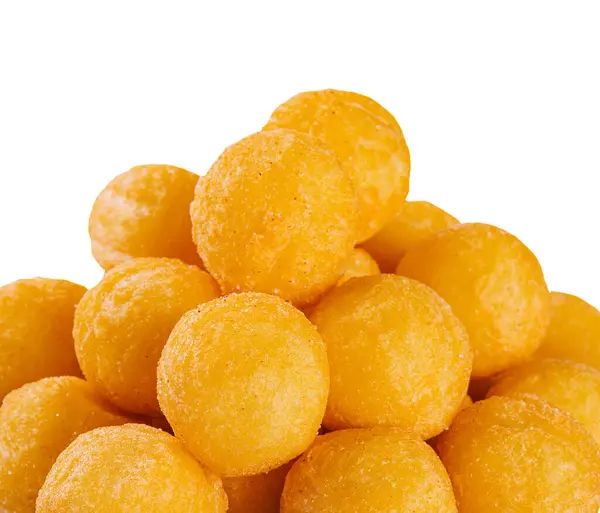 Cheese Balls Garlic Isolated White — Stockfoto