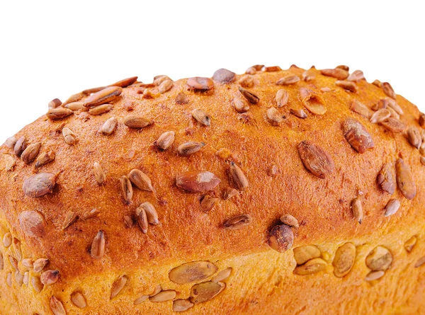 Freshly Baked Wheat Rye Bread Seeds — Fotografia de Stock