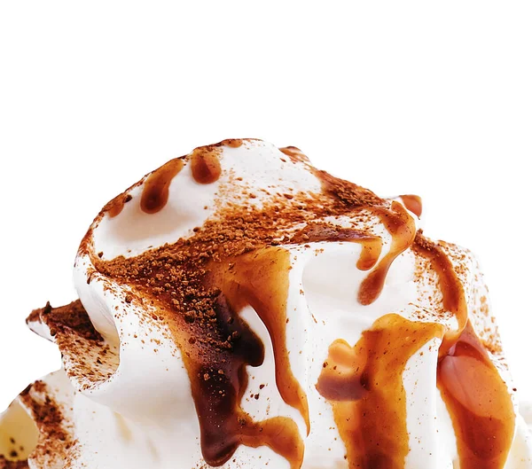 Delicious Cup Mocha Whipped Cream — Fotografia de Stock