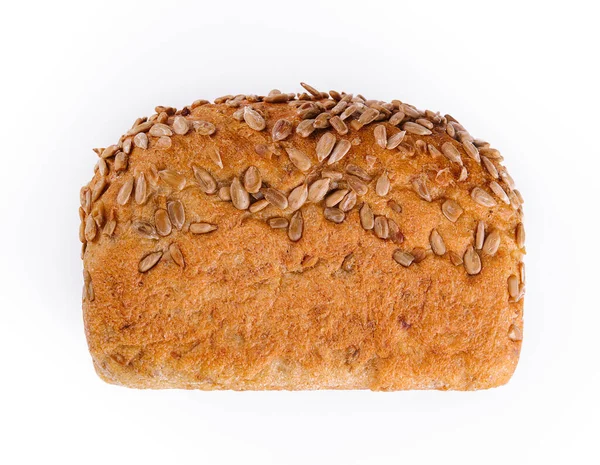 Sunflower Seed Bread Isolated White — 图库照片