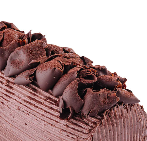 Chocolate Cake Roll Cocoa Filling — Foto de Stock