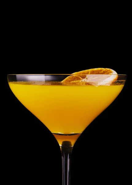 Orange Martini Margarita Cocktail Black — Fotografia de Stock