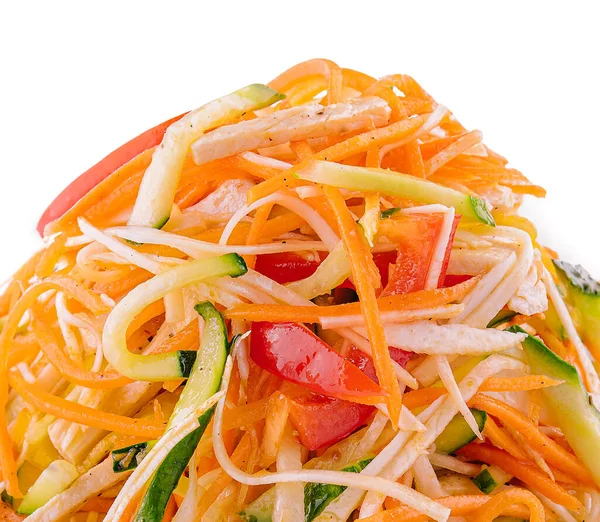 stock image salad of carrots, cucumbers and peppers