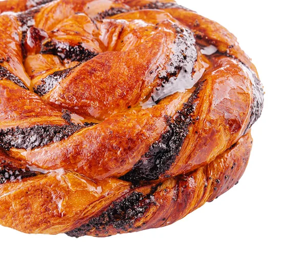 ขนมป งเกล ยวหวานกลมท าจากพ ฟขนมอบก บเมล อปป — ภาพถ่ายสต็อก