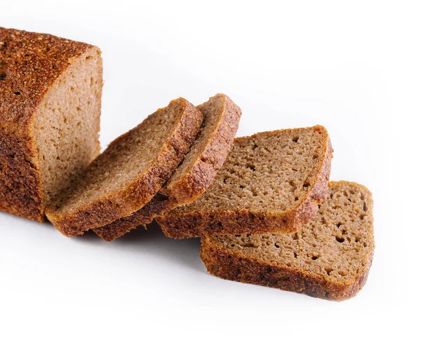Zwart Brood Close Wit Met Segment — Stockfoto