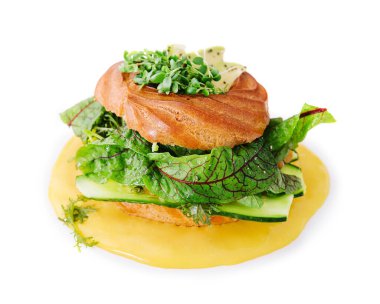 Salmon Lox Sandwich with Cream Cheese