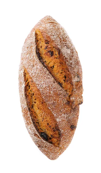 Black Bread Isolated White Background — Stock Photo, Image