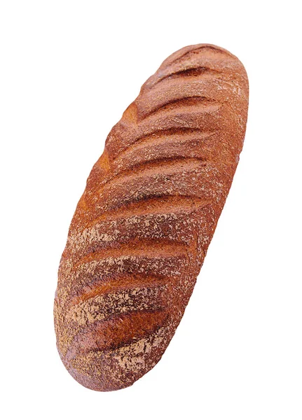 Chléb Izolovaný Bílém Pozadí — Stock fotografie