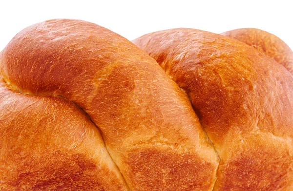 Свежеиспеченный Хлеб Изолированный Белом — стоковое фото