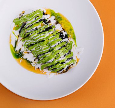 fish with black caviar and sauce