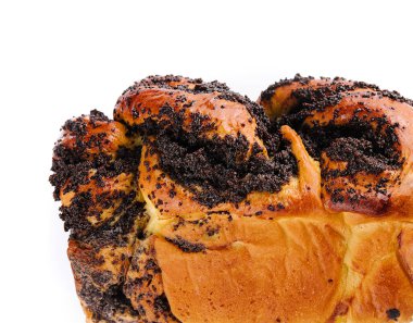 Haşhaş tohumlu ev yapımı tatlı ekmek.