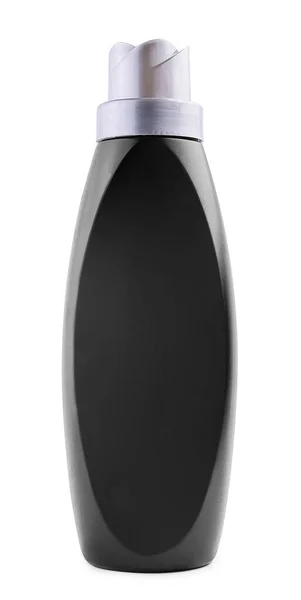 Черный Шампунь Бутылка Изолированы Белом Фоне — стоковое фото