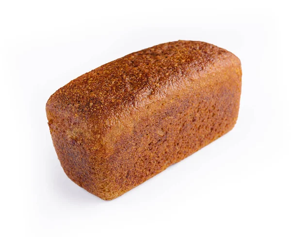 Zwart Brood Vorm Van Een Baksteen — Stockfoto