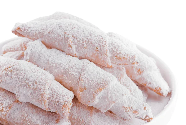 Fresh Baked Bagels Sprinkled Sugar — 图库照片