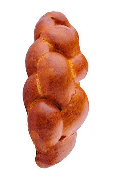 Jewish Challah Bread Isolated White — Stok Foto