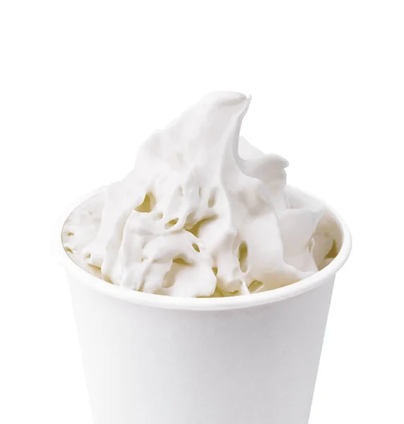 Coffee Mocha Milkshake Cream Isolated — 图库照片