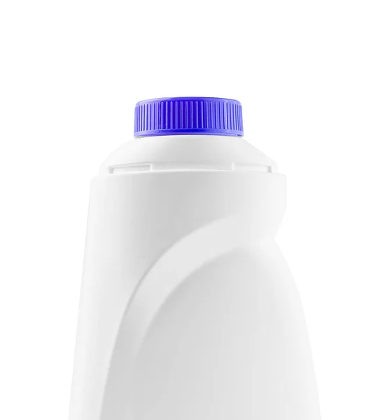 White Plastic Bottle Liquid Laundry Detergent Cleaning Agent — 图库照片