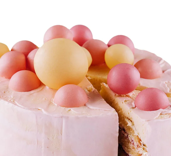 Close Shot Pink Cake — Stock fotografie