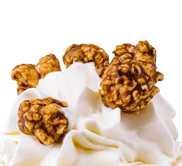 Milkshake Caramel Syrup Popcorn — Stock Fotó