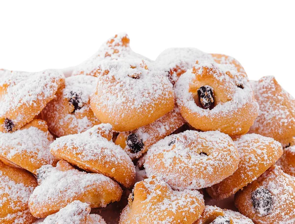 Christmas Cookies Powdered Sugar Plate — 스톡 사진