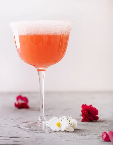 Mimosa Alcoholcocktail Met Sinaasappelsap Droge Champagne — Stockfoto